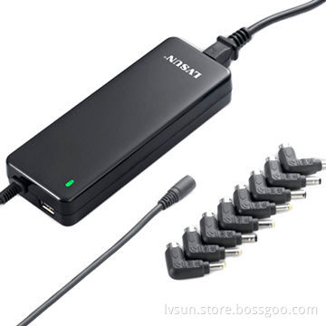 Ultra slim universal laptop AC adapter, without LCD display, thickness 31mm, for MP3 player